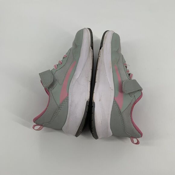C9 Easy On Athletic Tennis Shoes Sneakers Size 12 Little Girls Pink Gray Walking - Picture 5 of 9
